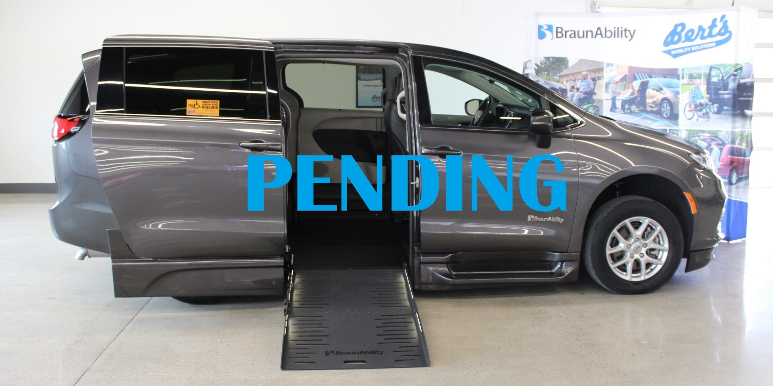 This preowned wheelchair van is marked pending for a sale.